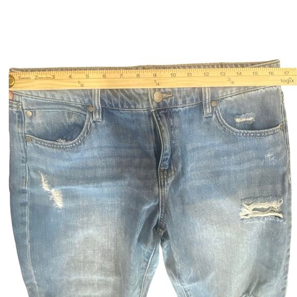 Liverpool Los Angeles Crop Straight Distressed Jeans Size 8/29 - Picture 8 of 8